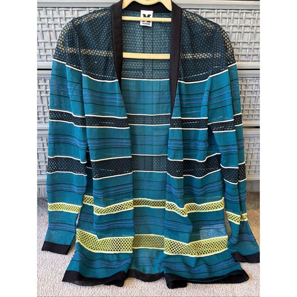 MISSONI open front cardigan sz 42 $1,200 B1